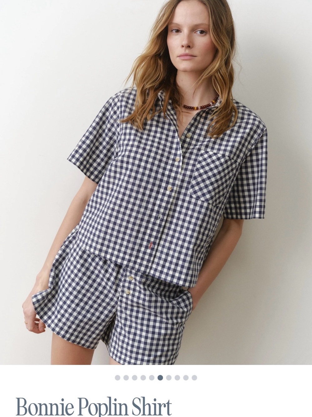 Marine Layer Blue and White Gingham Shirt